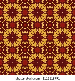 Seamless pattern repeat vector ramadan background. Islamic abstract geometric texture design. Arabic trendy surface fabric.