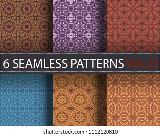 Seamless pattern repeat vector ramadan background. Islamic abstract geometric texture design. Arabic trendy surface fabric.