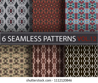 Seamless pattern repeat vector ramadan background. Islamic abstract geometric texture design. Arabic trendy surface fabric.