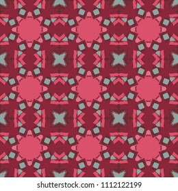 Seamless pattern repeat vector ramadan background. Islamic abstract geometric texture design. Arabic trendy surface fabric.