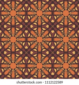 Seamless pattern repeat vector ramadan background. Islamic abstract geometric texture design. Arabic trendy surface fabric.
