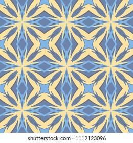 Seamless pattern repeat vector ramadan background. Islamic abstract geometric texture design. Arabic trendy surface fabric.