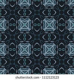 Seamless pattern repeat vector ramadan background. Islamic abstract geometric texture design. Arabic trendy surface fabric.