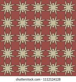 Seamless pattern repeat vector ramadan background. Islamic abstract geometric texture design. Arabic trendy surface fabric.