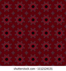 Seamless pattern repeat vector ramadan background. Islamic abstract geometric texture design. Arabic trendy surface fabric.