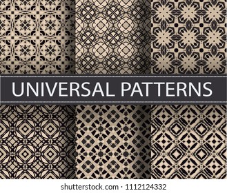 Seamless pattern repeat vector ramadan background. Islamic abstract geometric texture design. Arabic trendy surface fabric.