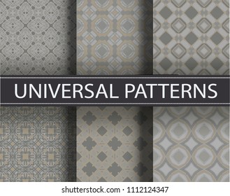 Seamless pattern repeat vector ramadan background. Islamic abstract geometric texture design. Arabic trendy surface fabric.