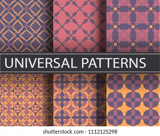 Seamless pattern repeat vector ramadan background. Islamic abstract geometric texture design. Arabic trendy surface fabric.