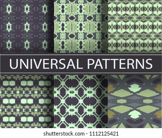 Seamless pattern repeat vector ramadan background. Islamic abstract geometric texture design. Arabic trendy surface fabric.