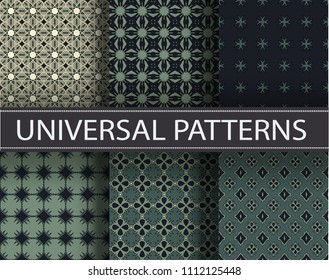 Seamless pattern repeat vector ramadan background. Islamic abstract geometric texture design. Arabic trendy surface fabric.