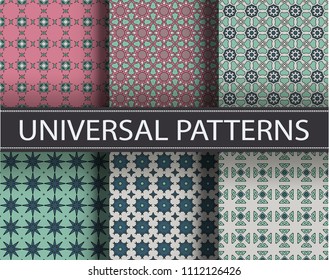 Seamless pattern repeat vector ramadan background. Islamic abstract geometric texture design. Arabic trendy surface fabric.