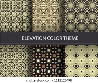 Seamless pattern repeat vector ramadan background. Islamic abstract geometric texture design. Arabic trendy surface fabric.