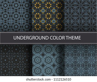 Seamless pattern repeat vector ramadan background. Islamic abstract geometric texture design. Arabic trendy surface fabric.
