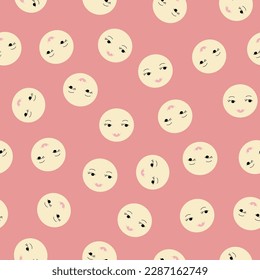 Seamless pattern, repeatable background. Continuous flat vector illustration
