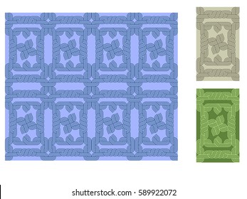 Seamless pattern, repeatable background for website, wallpaper, textile printing, texture in vector with set of various colors