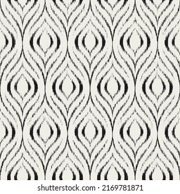Seamless pattern. Repeated abstract background. Modern gray texture. Repeating contemporary design for prints. Black and white stylish patern. Feather bird print. Peacock plumage. Vector illustration
