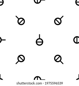 Seamless pattern of repeated black agender symbols. Elements are evenly spaced and some are rotated. Vector illustration on white background