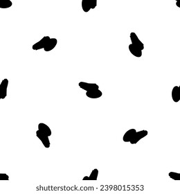 Patrón sin fisuras de los repetidos símbolos de la máquina de lijado negro. Los elementos están separados por igual y algunos rotan. Ilustración del vector sobre fondo blanco