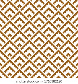 Seamless pattern. Repeated figures wallpaper. Simple shapes image. Textile print, web design, abstract backdrop, artwork illustration. Tribal background. Folk motif. Ethnic ornament. Vector art.