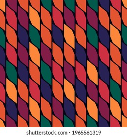 Seamless pattern. Repeated pickets ornament. Oriental traditional ornamentation. Hexagon, picket shapes wallpaper. Ancient mosaic tiles. Hexagons motif. Geometric textile print. Vector art