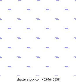 Seamless pattern of repeated small purple rectangles with beveled edges on a white background