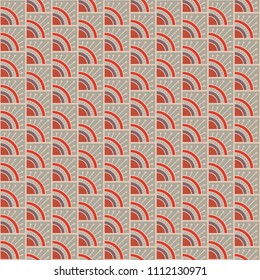 seamless pattern with repeated stylised flowers