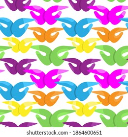 Seamless pattern with repeating abstract pattern of butterflies