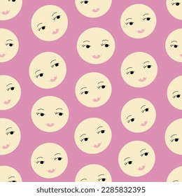 Seamless pattern, repeating background. Cute creative surface design
