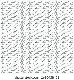 A seamless pattern of repeating, curved, S-shaped lines arranged in rows.