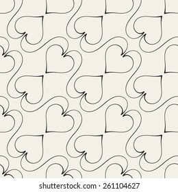Seamless pattern with repeating decorative vintage elements