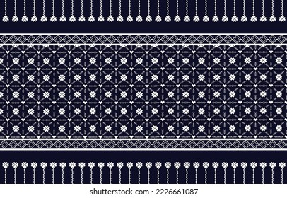 Seamless pattern repeating design with geometric shapes. vector illustration