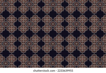 Seamless pattern repeating design with geometric shapes. vector illustration
