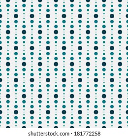 Seamless pattern. Repeating geometric dotted lines. Vector illustration.