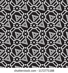 Seamless pattern of repeating geometric shapes. Abstract background for cover, texture, packing. Vector illustration.