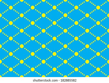 Seamless Pattern. Repeating Geometric Tiles with Dotted Rhombus. Vector