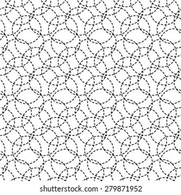 Seamless pattern Repeating geometrical shapes. Monochrome. Backdrop.  Vector illustration for your design