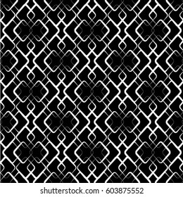 Seamless pattern. Repeating grid with rhombuses of the different size. Vector element graphic design.