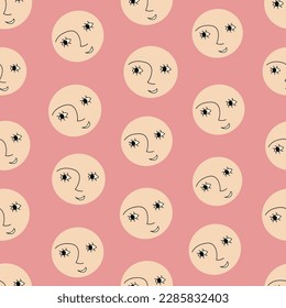 Seamless pattern, repeating print. Cute creative surface design
