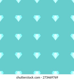 Seamless pattern with repeating stone diamond light blue azure blue to aquamarine background