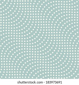 Seamless pattern. Repeating texture with diagonal wavy dotted lines