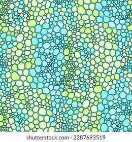 Seamless pattern Reptile scales endless skin. Vector background chameleon skin