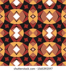 Seamless pattern in restrained colors with an original print. Vector illustration