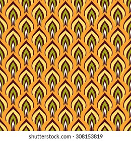 Seamless pattern with retro abstract 