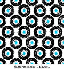 Seamless pattern with retro abstract / Seamless pattern with grunge geometric