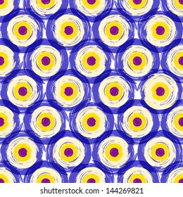 Seamless pattern with retro abstract / Seamless pattern with grunge geometric 