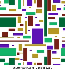 seamless pattern retro colorful style 