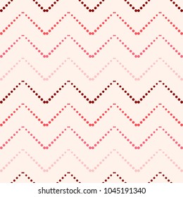 Seamless pattern in retro colors with polka dot. Vector illustration