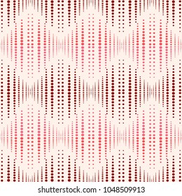 Seamless pattern in retro colors with polka dot. Vector illustration
