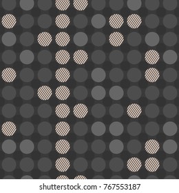 Seamless  pattern in retro colors. Vector illustration