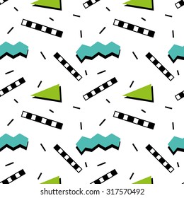 Seamless pattern in retro eighties style 3